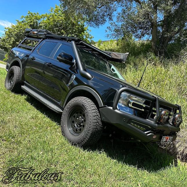 FABULOUS FABRICATIONS FORD RANGER NEXT GEN 4 INCH STAINLESS SNORKEL KIT AND ALLOY AIRBOX KIT