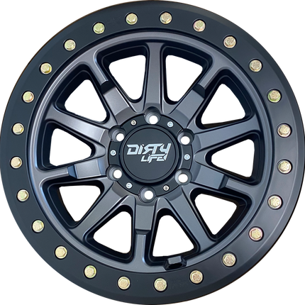 DIRTY LIFE 17x9 12N 5x150 CB110.2 Dual Tek DT2 Satin Graphite Black Lip 1542KG (AW-4) DNR