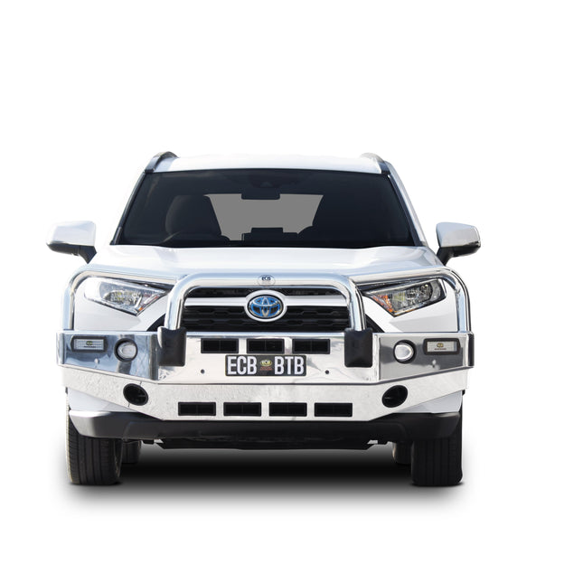 ECB Bullbar C/W Bumper Lights Textura Black Powdercoat Finish RAV4 1/2019+