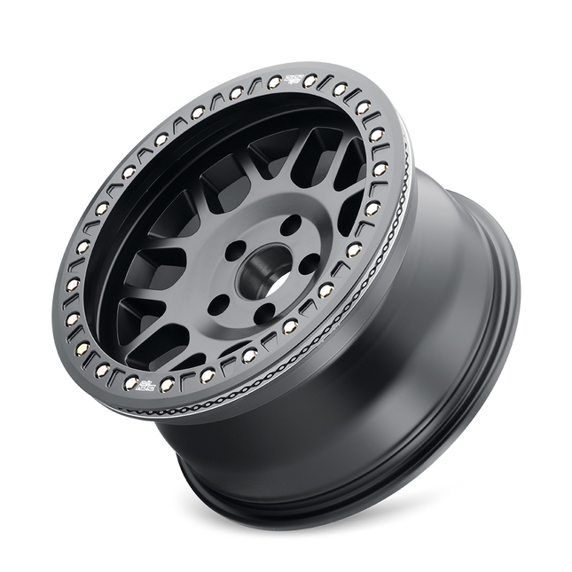 DIRTY LIFE 17x9 12N 6x139.7 CB110 MESA RACE Matte Black Comp Beadlock (C10AW-6HMB Long Cap)