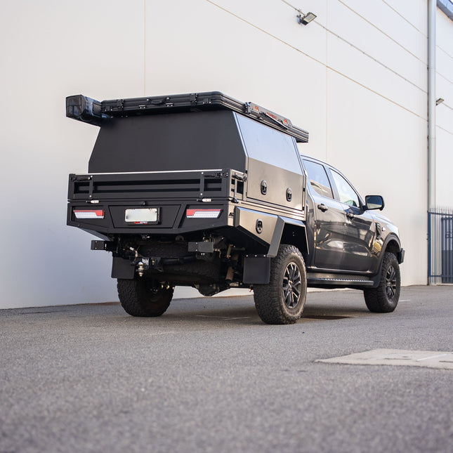 Heavy Duty Tray Side Kit - 300mm - Matte Black