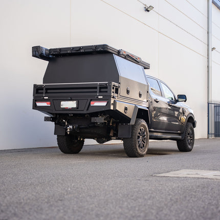 Heavy Duty Tray Side Kit - 300mm - Matte Black