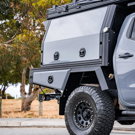 1400mm Aluminium Canopy - Matte Black