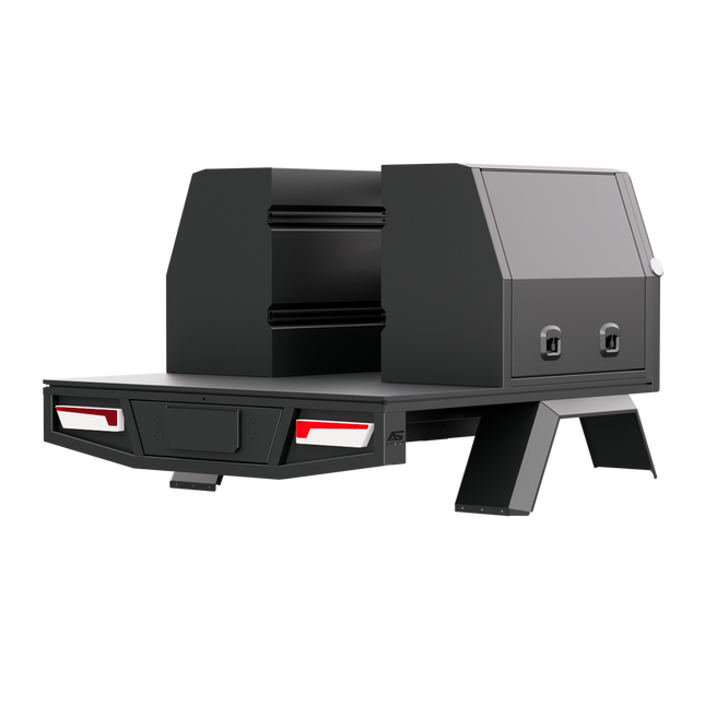 Aluminium Toolbox 1000mm - Matte Black