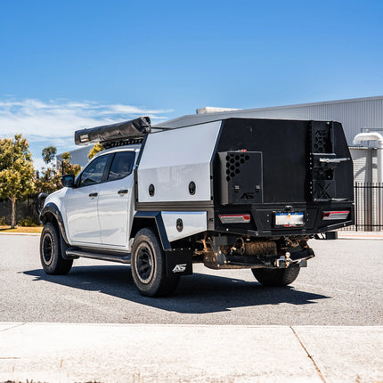 1700mm Aluminium Canopy - Matte Black