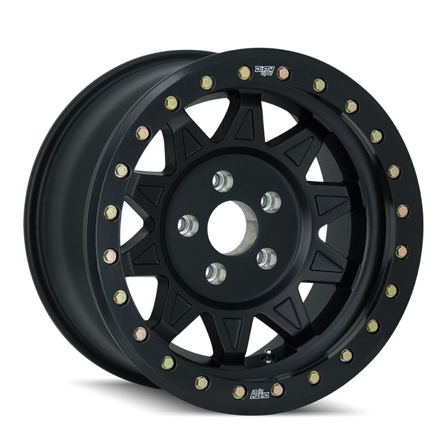 DIRTY LIFE 17x9 14N 6x139.7 CB110.1 ROADKILL Black Comp Beadlock (Mag W/Nut)(No Cap)