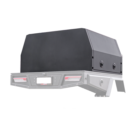 1400mm Aluminium Canopy - Matte Black