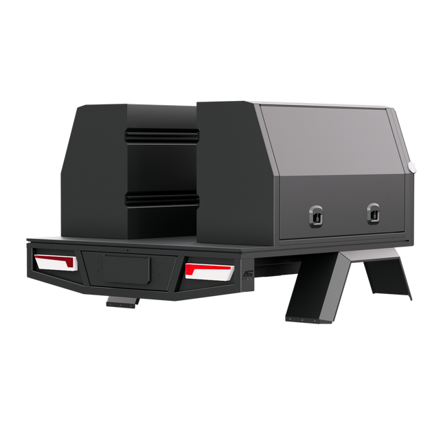 Aluminium Toolbox 1400mm - Matte Black