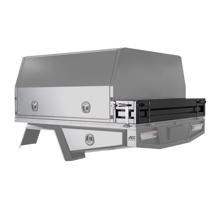 Heavy Duty Tray Side Kit - 300mm - Matte Black