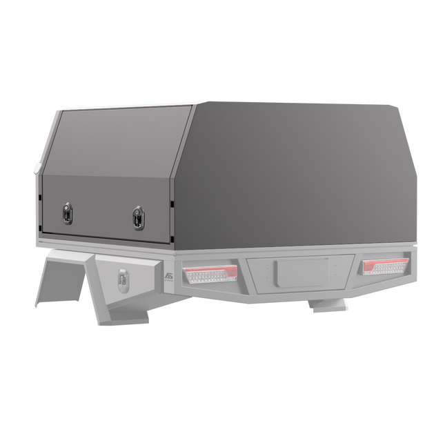 1700mm Aluminium Canopy - Matte Black