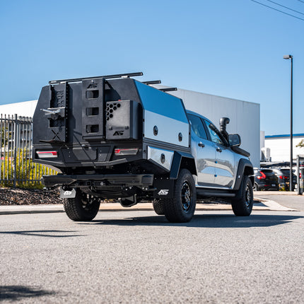 2000mm Aluminium Canopy - Matte Black