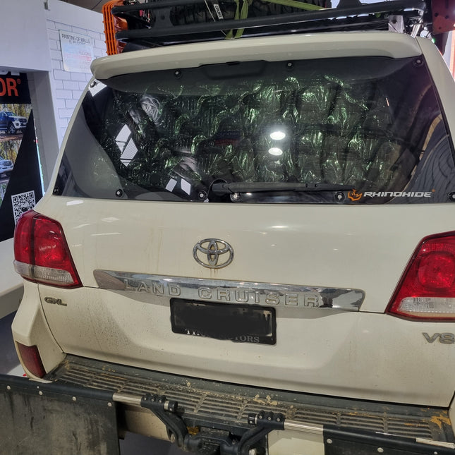 Suitable for Toyota LandCruiser 200 Series (Facelift & Pre-Facelift 2008+) - Rhinohide Armor® Rear Windscreen Protector