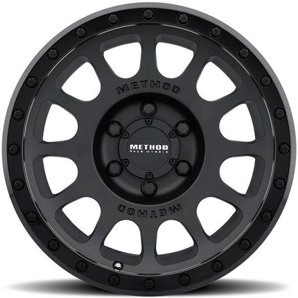 Method Race Wheels MR305 Double Black NV 17x8.5 6x139.7 0 offset (Gloss Black Lip/Matte Black Centre) 1651kg Rated