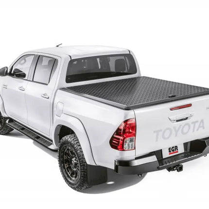 EGR Load Shield Hard Lid (Black Checker Plate) Toyota Hilux 2015- Dual Cab A-DECK