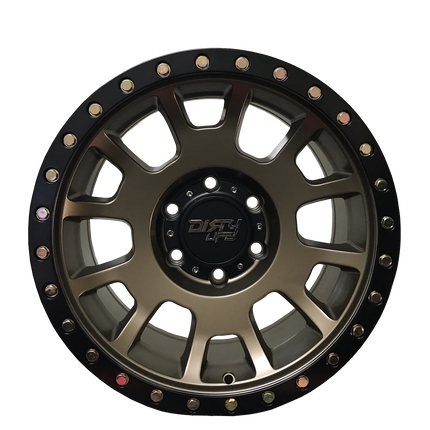DIRTY LIFE 17x8.5 5P 6x139.7 CB106.2 SCOUT Matte Gold Black Lip DNR