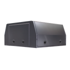 2400mm Lite 3 Door Canopy - Matte Black