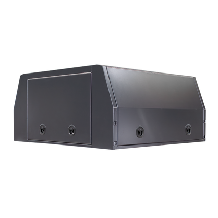 1700mm Aluminium 3 Door Canopy - Matte Black