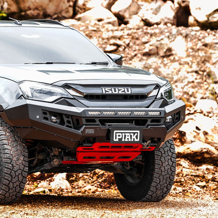 PIAK Genesis Non Loop Bar (Black Recovery Points & Black Bash Plate) for Isuzu D-Max 24+ Facelift
