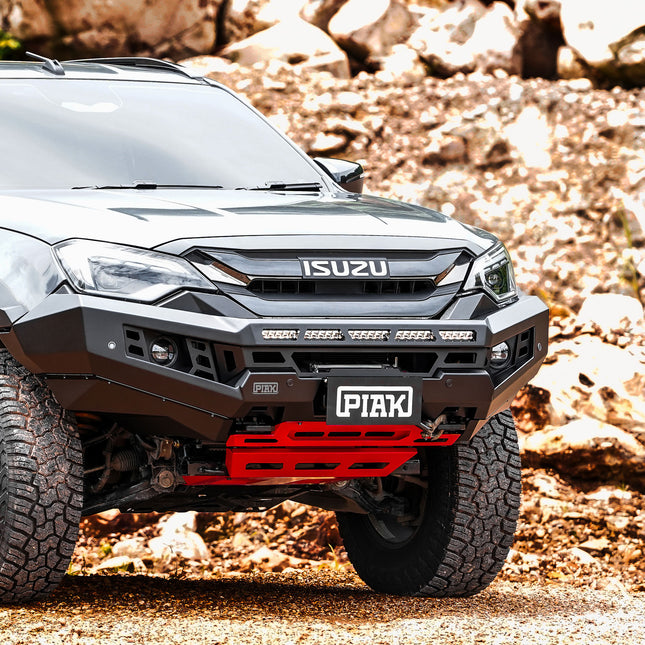 PIAK Genesis Non Loop Bar (Black Recovery Points & Black Bash Plate) for Isuzu D-Max 24+ Facelift