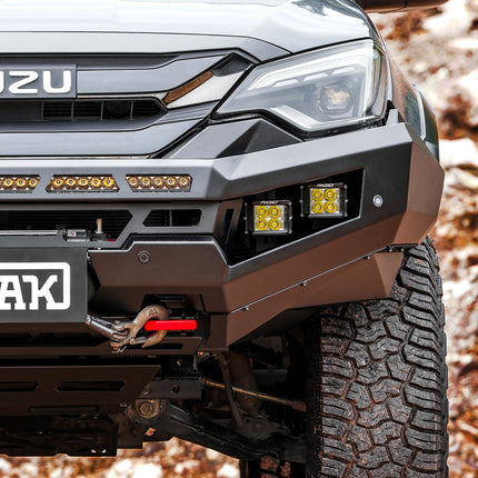 PIAK Genesis Non Loop Bar (Black Recovery Points & Black Bash Plate) for Isuzu D-Max 24+ Facelift
