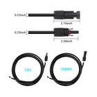 Solar Panel to Charge Controller Adaptor Kit 10 Ft 10 AWG