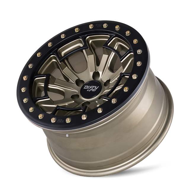 DIRTY LIFE 17x9 12N 5x127 CB71.6 Dual Tek DT1 Satin Gold Black Lip 1542KG