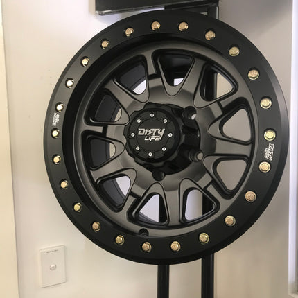 DIRTY LIFE 17x9 12N 5x127 CB71.6 Dual Tek DT2 Satin Graphite Black Lip 1542KG