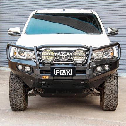 PIAK Elite Loop Bar (Black Recovery Points & Bash Plate) for Toyota Hilux (7/2015 to 5/2018)