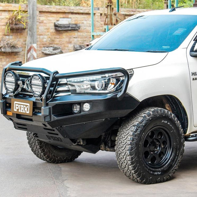 PIAK Elite Loop Bar (Black Recovery Points & Bash Plate) for Toyota Hilux (7/2015 to 5/2018)