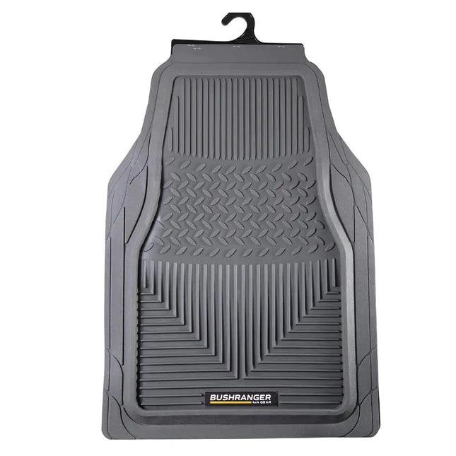 Bushranger Mud Tamer Floor Mats - Charcoal - Front