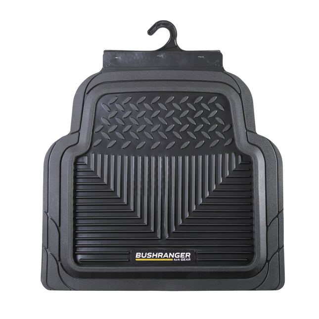 Bushranger Mud Tamer Floor Mats - Charcoal - Rear
