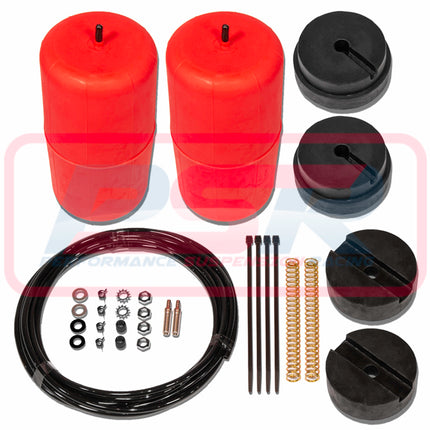 Nissan Patrol GQ - GU (Y60 - Y61) 4WD LWB Cab Chassis (Coil Spring) (2" Raised) 1988-On Polyair Red Bag Airbag Kit