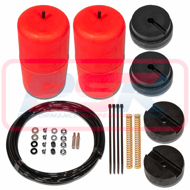 Nissan Patrol GQ - GU (Y60 - Y61) 4WD LWB Cab Chassis (Coil Spring) (2" Raised) 1988-On Polyair Red Bag Airbag Kit