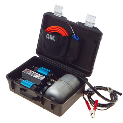 ARB Compressor Kit, Twin Portable 12V Includes 4 Gallon Air Tank & 6M Hose