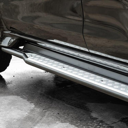PIAK Side Step (Racer, Silver) for Mitsubishi Pajero Sport (10/2016 on)