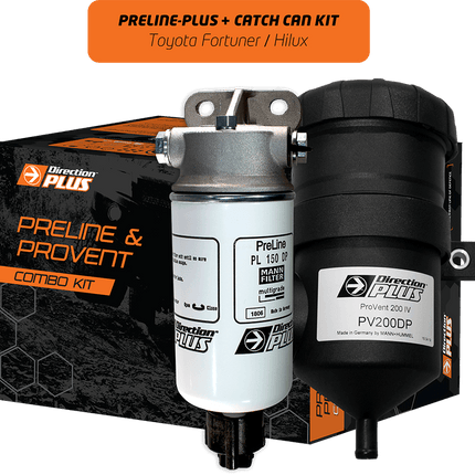 Direction Plus Diesel Pre Filter & Catch Can Combo Kit TOYOTA HILUX N80 2.8td