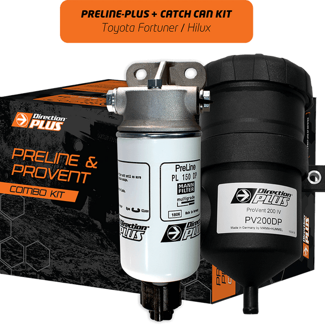 Direction Plus Diesel Pre Filter & Catch Can Combo Kit TOYOTA HILUX N80 2.8td