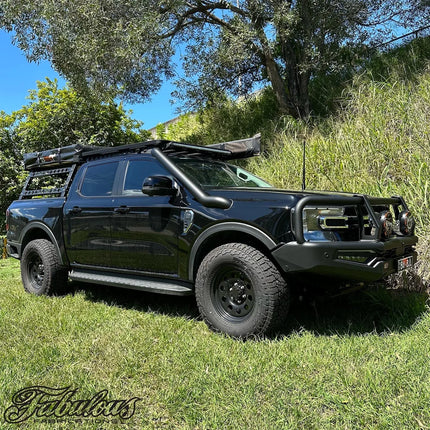 FABULOUS FABRICATIONS FORD RANGER NEXT GEN 4 INCH STAINLESS SNORKEL KIT AND ALLOY AIRBOX KIT