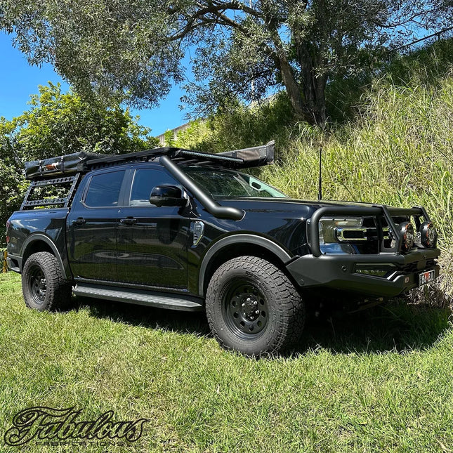 FABULOUS FABRICATIONS FORD RANGER NEXT GEN 4 INCH STAINLESS SNORKEL KIT AND ALLOY AIRBOX KIT