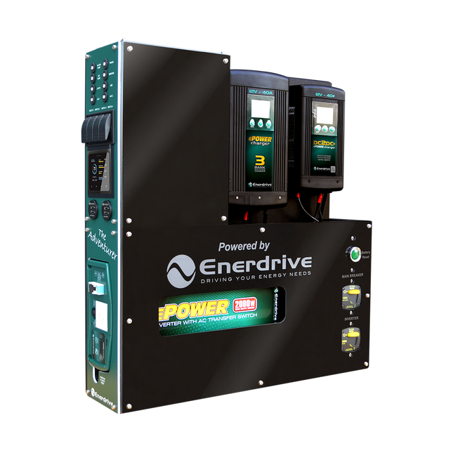 Enerdrive - Adventurer System 40AC 40DC 2000X Inc Simarine SCQ50