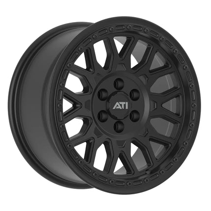 ATI Industries AT-01 17X8.5 Hybrid Beadlock Wheel - Black 6X139.7 Offset 0 - Black Hardware Kit No Rin