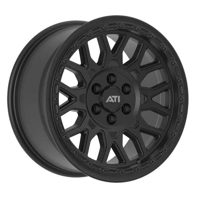 ATI Industries AT-01 17X8.5 Hybrid Beadlock Wheel - Black 6X139.7 Offset 0 - Black Hardware Kit No Rin