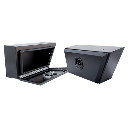 Front Square Under Tray Toolbox 605mm (Pair) - Matte Black