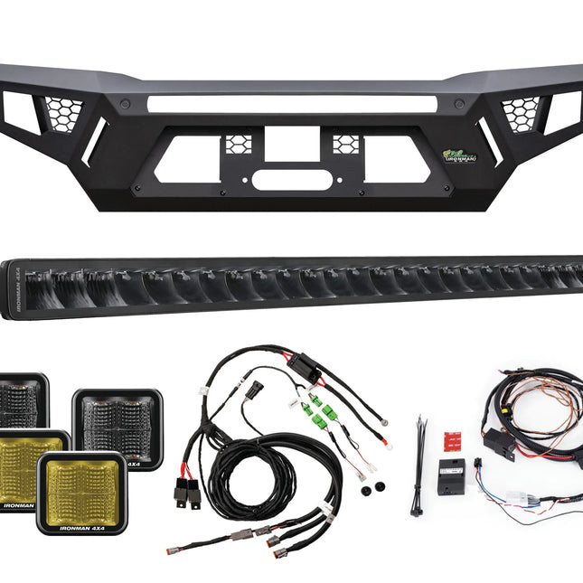 Ironman 4x4 Raid Bull Bar Kit Integrated Recovery Points HILUX - 8/2020+