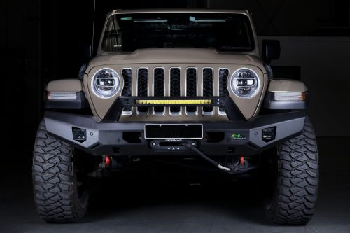 Raid Full Length Steel Bumper Bull Bar to suit Jeep Gladiator JT 4/2019 onwards and Jeep Wrangler JL 2018 onwards