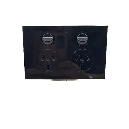 'C' TYPE DOUBLE GPO - BLACK