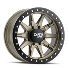 DIRTY LIFE 17x9 0P 6x139.7 CB108 Dual Tek DT2 Satin Gold Black Lip 1542KG DNR