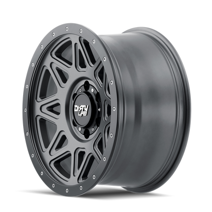 DIRTY LIFE 18x9 25P 6x139.7 CB110.1 THEORY Matte Gunmetal Black Lip 1600KG DNR