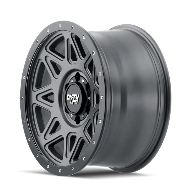 DIRTY LIFE 18x9 25P 6x139.7 CB110.1 THEORY Matte Gunmetal Black Lip 1600KG DNR