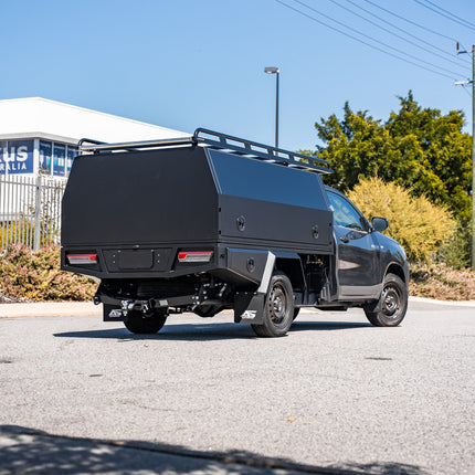 2400mm Aluminium Canopy - Matte Black